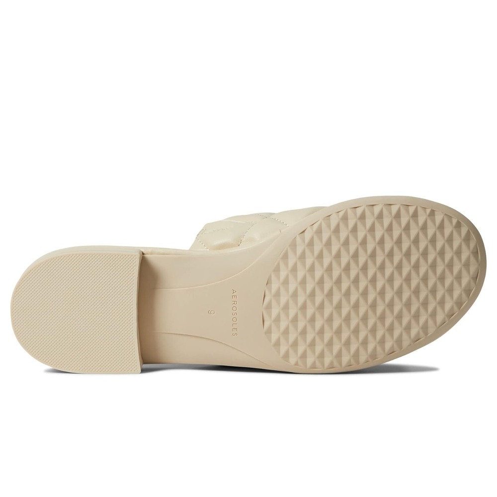 AEROSOLES Slide Sandels Woman's 12M Ivory JASPER elegant beachy Coastal New - Picture 3 of 8